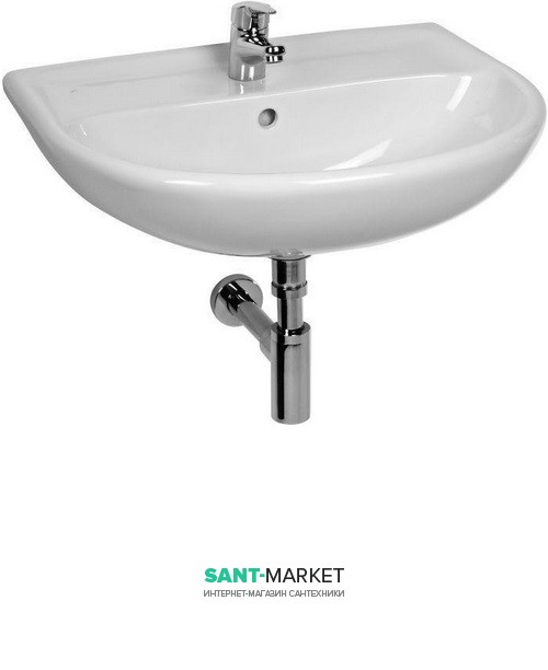 Раковина для ванной подвесная Jika коллекция Lyra Plus 60x19.5x49 белая H8143830001041