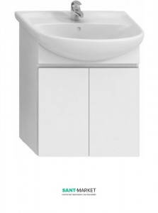 Тумба под раковину Jika Lyra подвесная 67х31.5х69.6 белый H4531410383001