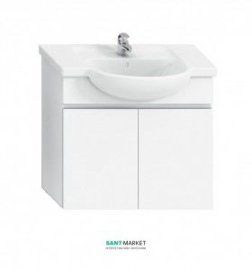 Тумба под раковину Jika Lyra подвесная 77х31.5х69.6 белый H4531510383001