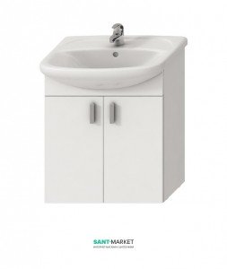 Тумба с раковиной Jika Lyra подвесная 65х31х70 белый H4519614323001