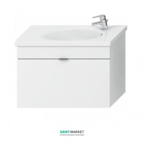 Тумба c раковиной Jika Tigo подвесная 77х37х52 белый H4551750215001