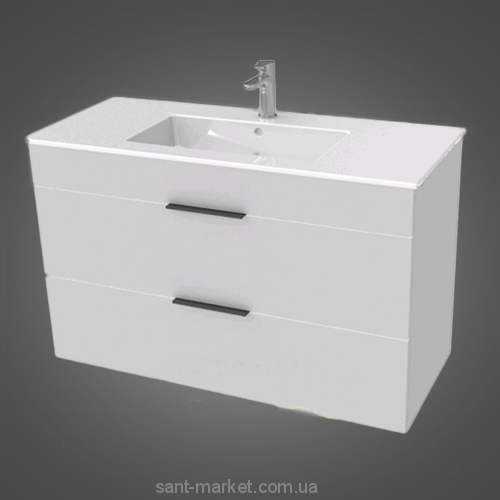 Тумба c раковиной Jika Cube подвесная 100x43x60.7 белый H4536521763001