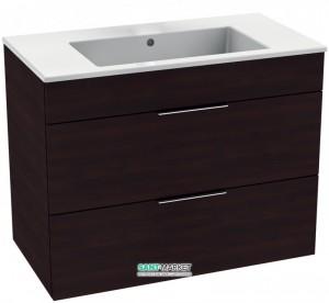 Тумба c раковиною Jika Cube підвісна 98x42.2x60.7 темний дуб H4536521763021