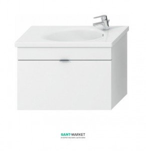 Тумба c раковиной Jika Tigo подвесная 77х37х52 белый H4551750215001