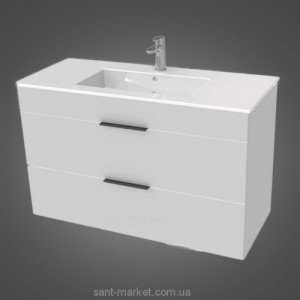 Тумба c раковиной Jika Cube подвесная 100x43x60.7 белый H4536521763001