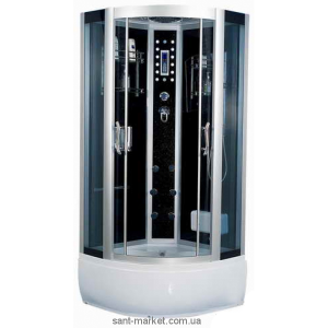 Гидробокс угловой Diamond A-003-2 90х90х215 графит