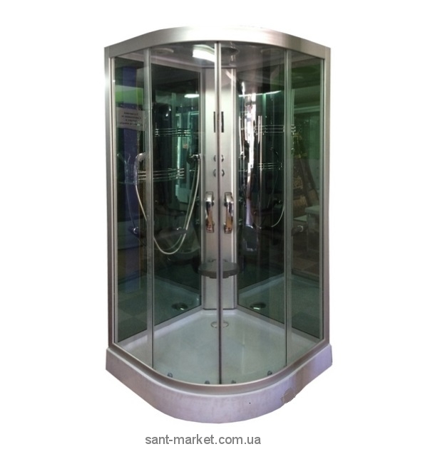 Гідробокс кутовий Diamond HT-303 98х98х220 з низьким піддоном