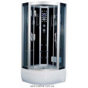 Гидробокс угловой Diamond A-003-2 90х90х215 графит