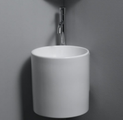 Раковина для ванной подвесная AeT коллекция Idea Cylinder белая L315