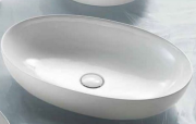 Раковина для ванной накладная AeT коллекция Oval Elite белый L600