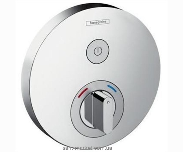 Смеситель для душа встраиваемый с термостатом Hansgrohe коллекция Shower Select S хром 15747000