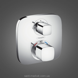 Смеситель с термостатом скрытый (встраиваемый) Hansgrohe коллекция Ecostat E хром 15707000