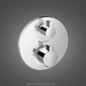 Смеситель с термостатом скрытый (встраиваемый) Hansgrohe коллекция Ecostat S хром 15758000