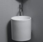Раковина для ванной подвесная AeT коллекция Idea Cylinder белая L315