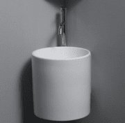 Раковина для ванной подвесная AeT коллекция Idea Cylinder белая L315