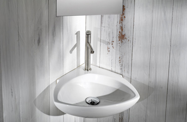 Раковина для ванної підвісна AeT колекція Motivi Spot Corner біла L236T0R1V1