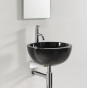 Раковина для ванной накладная AeT коллекция Motivi Spot Middle Plus черная L272