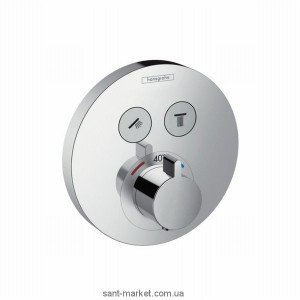 Смеситель для душа встраиваемый с термостатом Hansgrohe коллекция Shower Select S хром 15743000