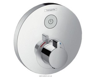 Смеситель для душа встраиваемый с термостатом Hansgrohe коллекция Shower Select S хром 15744000