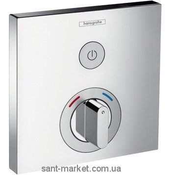 Змішувач для душа вбудований із термостатом Hansgrohe колекція Shower Select хром 15767000