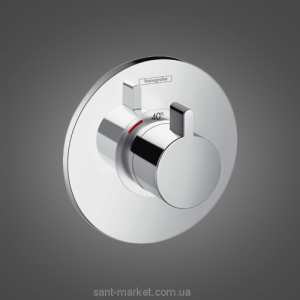 Змішувач з термостатом прихований (вбудований) Hansgrohe колекція Ecostat S хром 15756000
