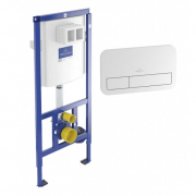 Система инсталляции для подвесного унитаза Villeroy&Boch ViConnect 3в1 52 5х112х13 5 92246100 + Кнопка 92249068