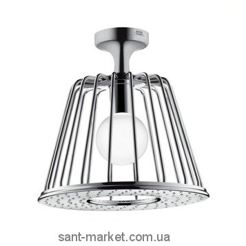 Верхний душ с подсветкой с тропическим душем Hansgrohe коллекция Axor Lampshower хром 26032000