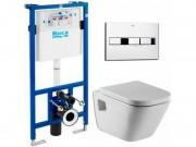 Унитаз подвесной Roca Gap A34H478000 + Сиденье + Инсталляционная система 89009000K + Кнопка смыва 890096001