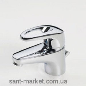 Смеситель для раковины однорычажный с донным клапаном Oras колекция Safira хром 1004F