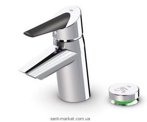 Змішувач для раковини одноважеля електронний з донним клапаном Oras Optima хром / чорний 2701F