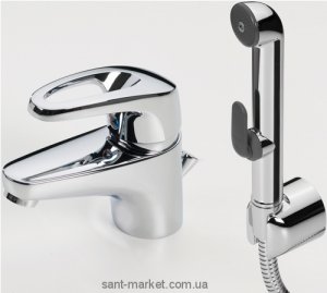 Змішувач для раковини одноважеля з донним клапаном і душем Oras колекція Safira хром 1008F