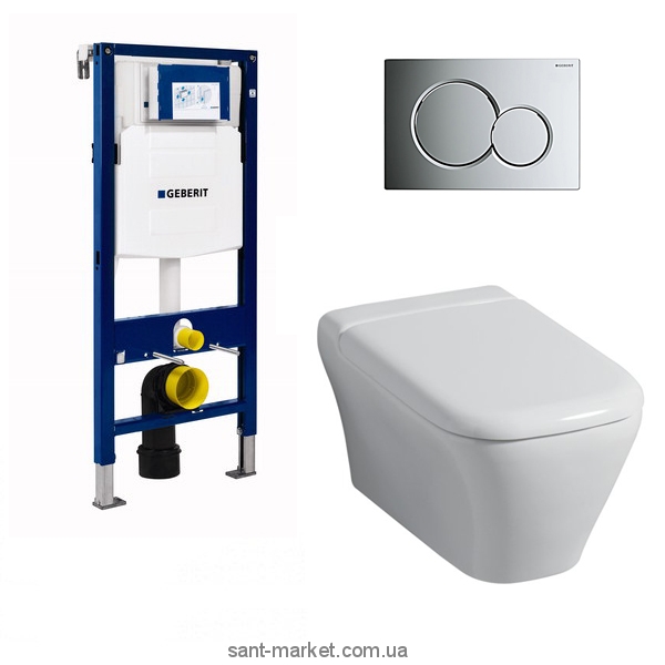 Унитаз Keramag My Day 201400+575410 + Инсталляция Geberit Duofix 111.300.00.5 + Кнопка смыва 115.770.21.5