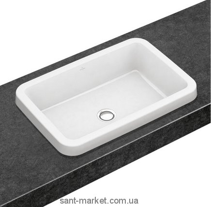 Раковина для ванної вбудована Villeroy & Boch колекція Architectura біла 41676001