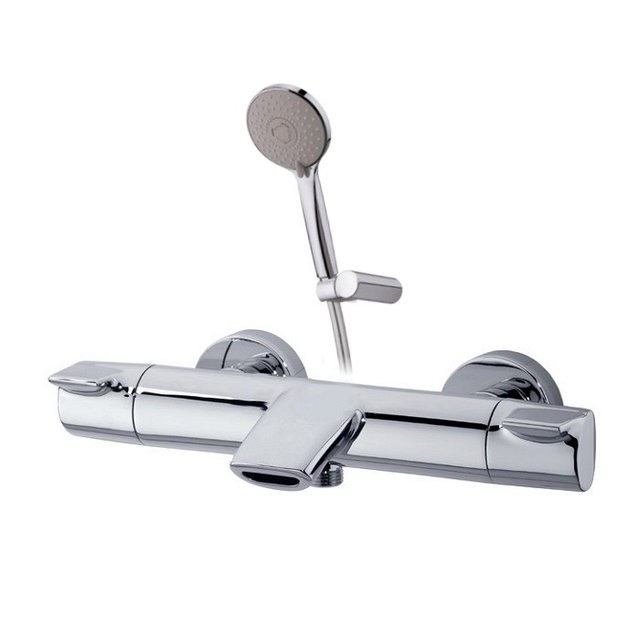 Смеситель с термостатом двухвентильный GRB Premier для ванны с душем хром 50215500