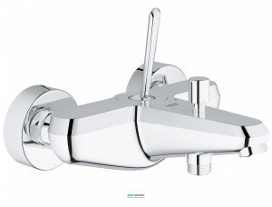 Смеситель с джойстиком для ванны с коротким изливом Grohe коллекция Eurodisc Joy хром 23431000