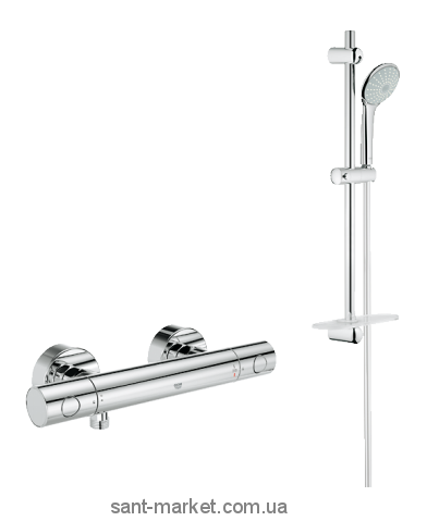 Grohe Grohtherm 1000 Cosmopolitan Термостат+Euphoria 110 Mono Душевой гарнитур 34065000+27266001