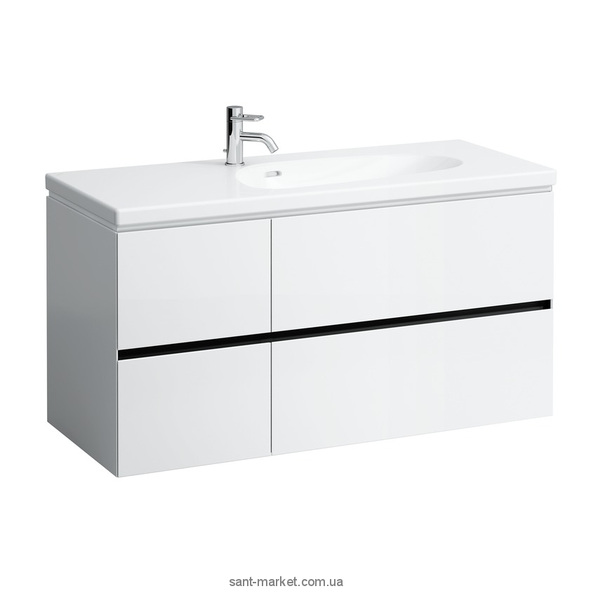 Тумба под раковину Laufen Palomba подвесная 118.5х47.5х59 белый H4073041802201