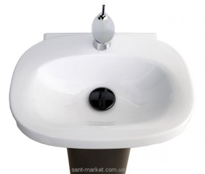 Раковина для ванной на пьедестал Laufen коллекция Mimo черно-белая H8115530171041