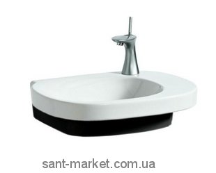 Раковина для ванної накладна Laufen колекція Mimo чорно-біла H8115570171041