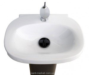 Раковина для ванной на пьедестал Laufen коллекция Mimo черно-белая H8115530171041