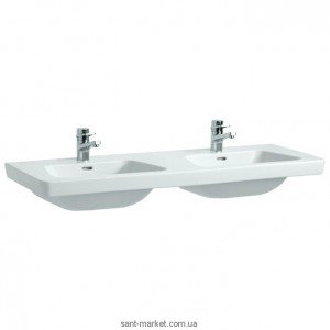 Раковина для ванної підвісна подвійна Laufen колекція Moderna біла H8145410001041