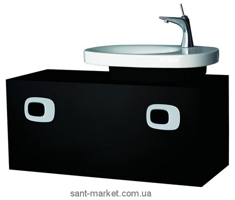 Тумба под раковину Laufen Mimo подвесная 100х40х45 черная H4335520555401