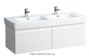 Тумба под 2 раковины Laufen Pro подвесная 122х45х39 белый H4830810954631
