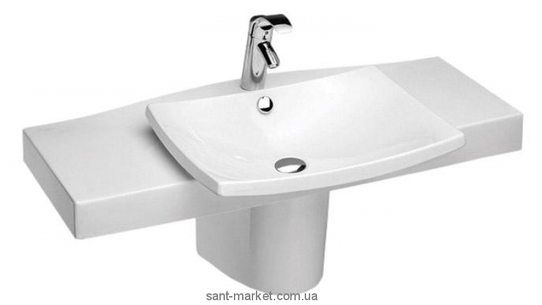 Раковина для ванной подвесная умівальник-столешница Jacob Delafon коллекция Escale белая 1280-00