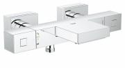 Смеситель с термостатом двухвентильный для ванны Grohe коллекция Grohtherm Cube хром 34497000