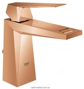 Смеситель для раковины однорычажный с донным клапаном каскадный Grohe Allure Brilliant теплый закат 23029DA0