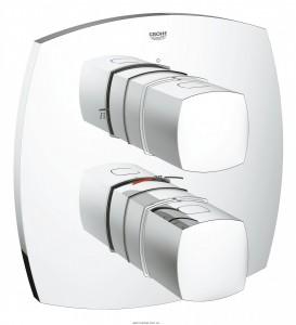 Змішувач з термостатом прихований (вбудований) Grohe колекція Grandera хром 19948000