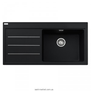 Мийка для кухні прямокутна Franke Mythos Fusion MTF 611-100 крило зліва врізна граніт онікс 114.0157.264