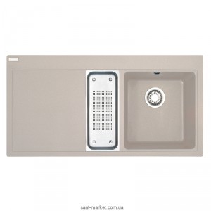 Мийка для кухні прямокутна Franke Mythos MTG 651-100 1.5 чаші крило зліва врізна граніт цукру 114.0017.867