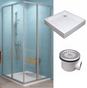 Душевая кабина Ravak Supernova 90х90х185 низкий поддон SRV2-90